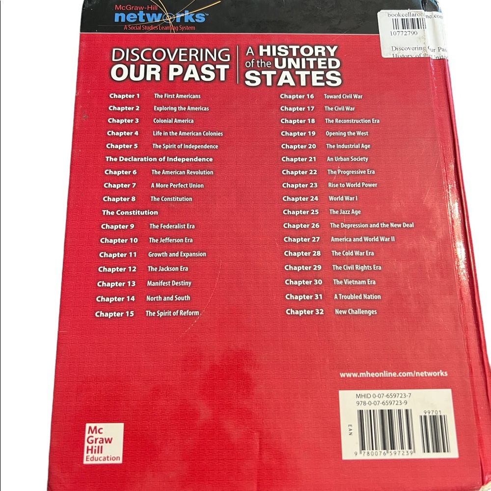 History Hardcover Textbook- 8th Grade- Discovering Our Past/A History of… - Picture 2 of 6